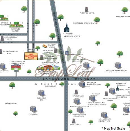 JBM Independence Nagar Location Map